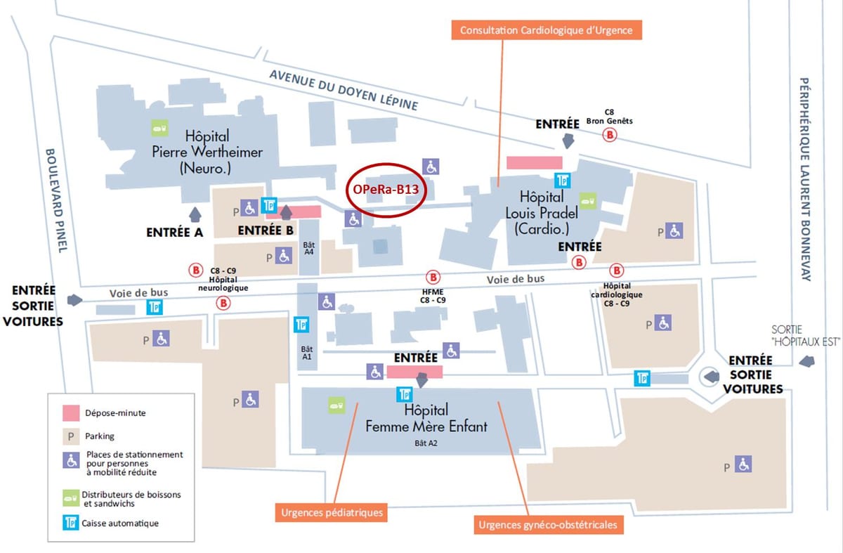 carte de Lyon, hôpital