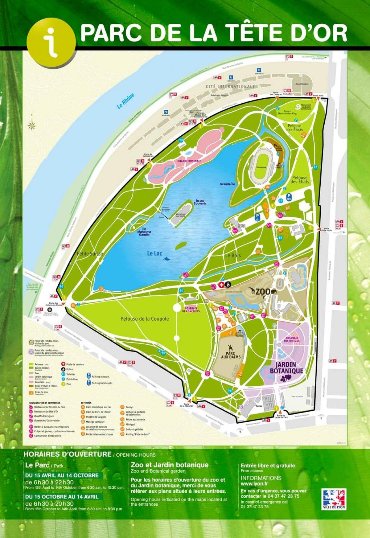 carte de Lyon parc