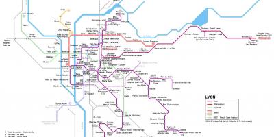 Lyon carte ferroviaire